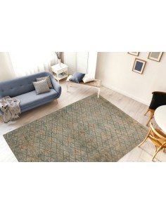 Tappeto moderno Antique 125 Blu Oro Cachi, eleganza e durabilità. 2
