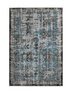 Tappeto moderno blu di design elegante e duraturo.