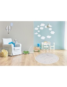 Tappeto moderno per bambini con unicorno e stelle luminose. 2