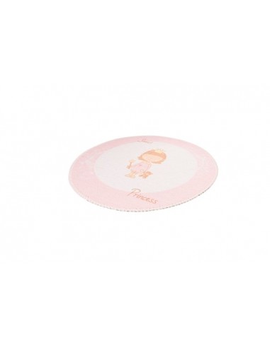 Tappeto moderno per bambini rosa, morbido e resistente.