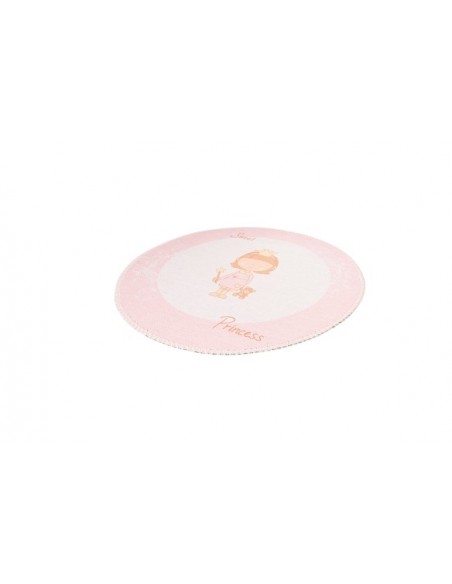 Tappeto moderno per bambini rosa, morbido e resistente.