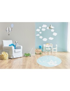 Tappeto moderno con design giocoso e creativo, versatile e resistente. 2
