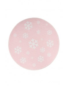 Tappeto moderno per bambini rosa, morbido e resistente.