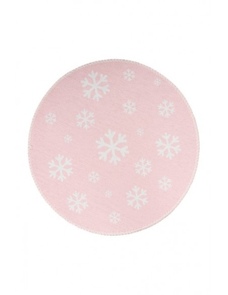 Tappeto moderno per bambini rosa, morbido e resistente.
