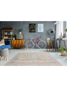 Tappeto moderno Baroque 300 Grigio Azzurro, elegante e resistente. 2