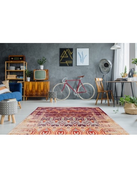 Tappeto moderno "Baroque 400 Multi" fonde antico e contemporaneo.