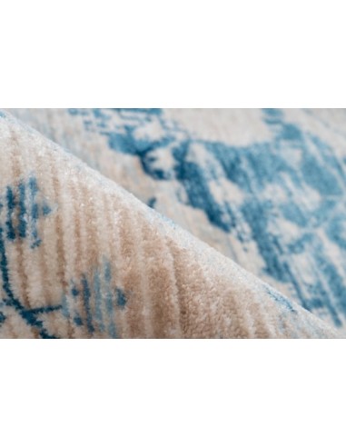 Tappeto moderno Baroque 500 Crema Blu, elegante e resistente.