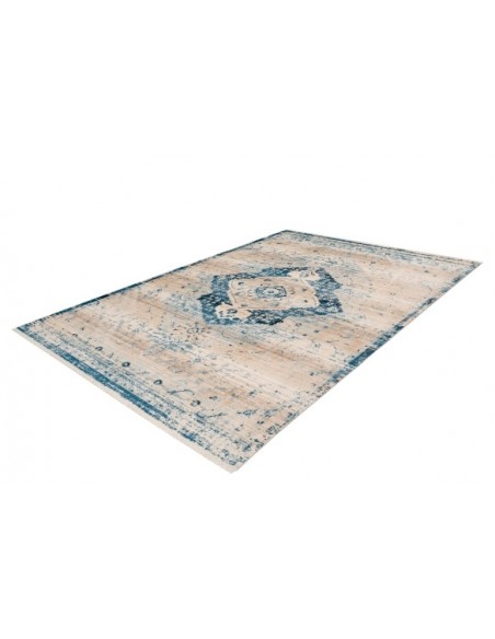 Tappeto moderno Baroque 500 Crema Blu, elegante e resistente.