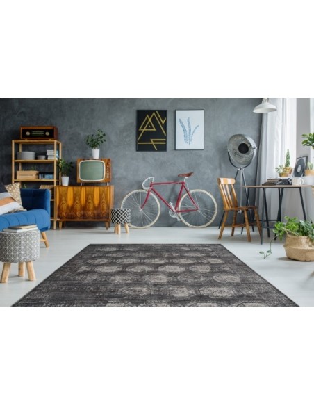 Tappeto moderno Baroque 700 Antracite, elegante e versatile design.