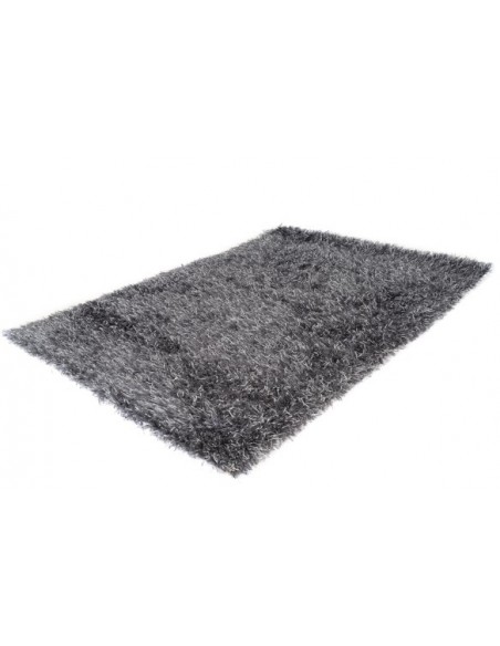 Tappeto moderno grigio scuro di alta qualità e comfort.