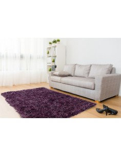 Tappeto moderno viola con design elegante e morbidezza eccezionale. 2