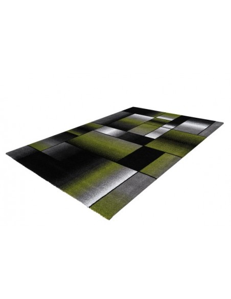 Tappeto moderno "Broadway 300 Verde Grigio" con design audace.