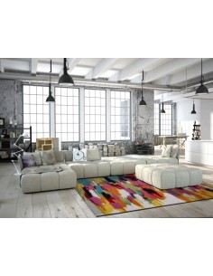 Tappeto moderno con pattern audace e colori vibranti. 2