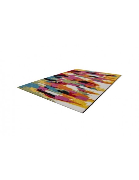 Tappeto moderno con pattern audace e colori vibranti.