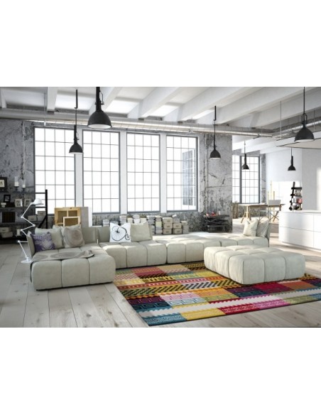 Tappeto moderno Guayama 285 Multi, design vibrante e resistente.