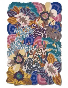 Tappeto Missoni Rajmahal T100 multicolore con design floreale, dimensioni 200x300 cm.
