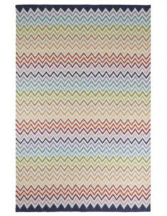 Tappeto Missoni Watamu T100 200x300 cm con motivo a zigzag multicolore per interni ed esterni