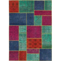 Carpet moderno ANTALYA SITAP KAISER MULTI LANA geometrico scontato del 30%