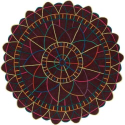Carpet moderno PORTOFINO SITAP MULTI 220 ROTONDO LANA geometrico scontato del 30% 2