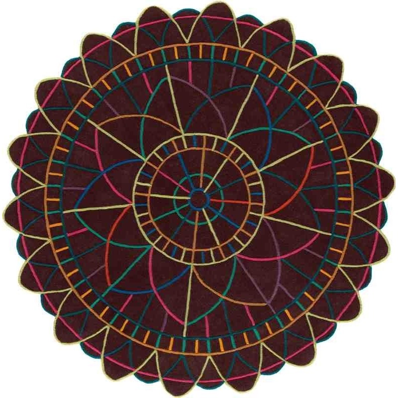 tappeto moderno PORTOFINO SITAP MULTI 220 ROTONDO LANA geometrico scontato del 30%