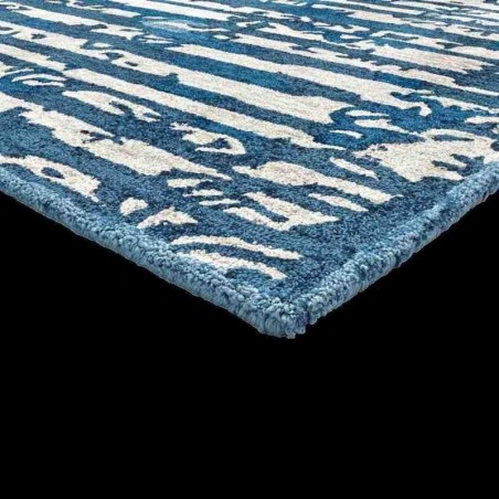 tappeto moderno ALTAMAREA SITAP BLUE SETA fantasia scontato del 30%
