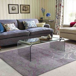 Carpet moderno Wissenbach Exposure viola floreale