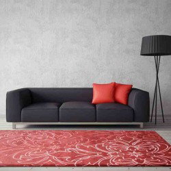 Carpet moderno Wissenbach Exposure rosso  floreale