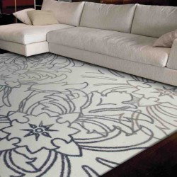 Carpet moderno Wissenbach Exposure crema tortora floreale