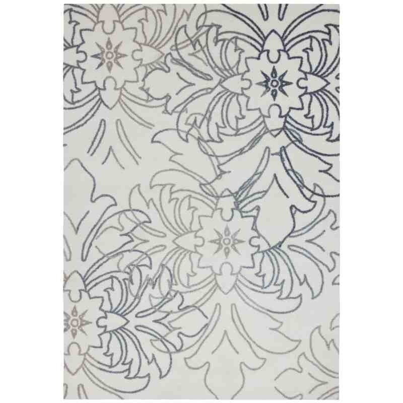 tappeto moderno Wissenbach Exposure crema tortora floreale