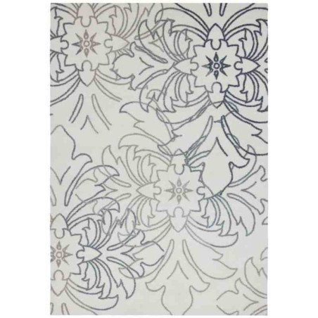tappeto moderno Wissenbach Exposure crema tortora floreale