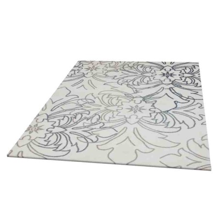 tappeto moderno Wissenbach Exposure crema tortora floreale