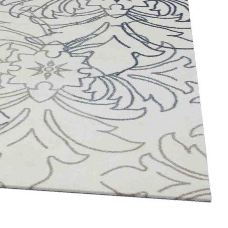 tappeto moderno Wissenbach Exposure crema tortora floreale