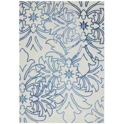tappeto moderno Wissenbach Exposure crema blu floreale 2