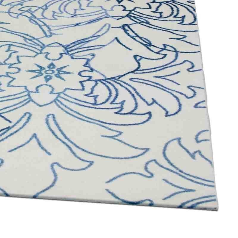 tappeto moderno Wissenbach Exposure crema blu floreale