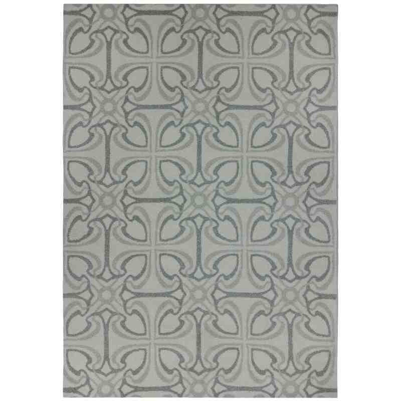 tappeto moderno Wissenbach Romantic touch crema grigio geometrico