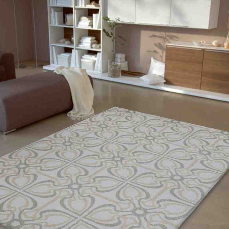 Carpet moderno Wissenbach Romantic touch crema oro geometrico