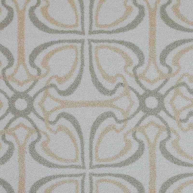 tappeto moderno Wissenbach Romantic touch crema oro geometrico
