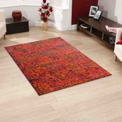 Carpet moderno Wissenbach Imca rosso geometrico