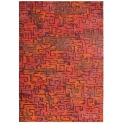 Carpet moderno Wissenbach Imca rosso geometrico 2