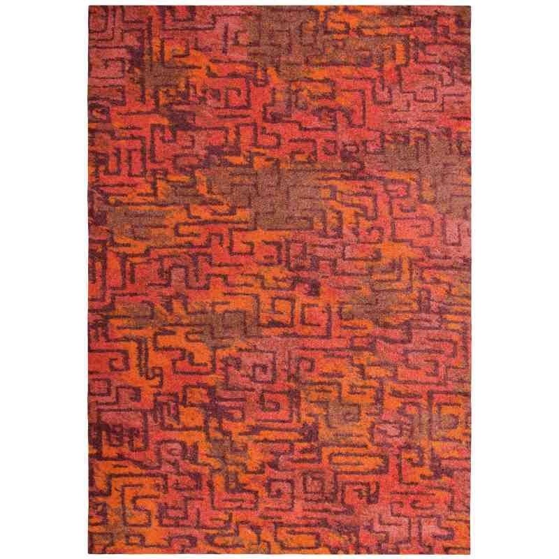 tappeto moderno Wissenbach Imca rosso geometrico