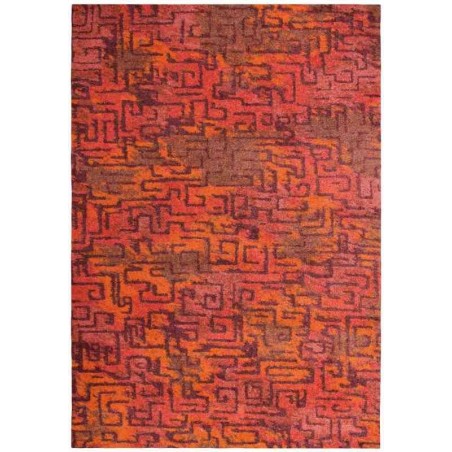 tappeto moderno Wissenbach Imca rosso geometrico