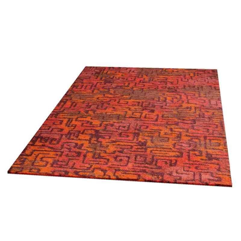 tappeto moderno Wissenbach Imca rosso geometrico