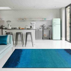 Carpet moderno Wissenbach Scatter Joy blu fantasia