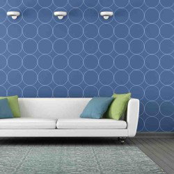 tappeto moderno Wissenbach Nouveau verde floreale