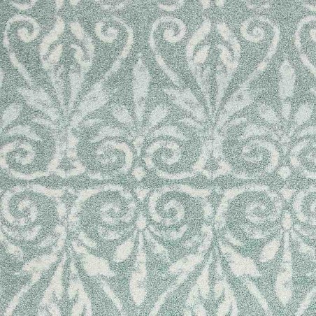 tappeto moderno Wissenbach Nouveau verde floreale