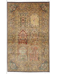 Tappeto Kashmir Seta 18/18 Indien cm.92x154