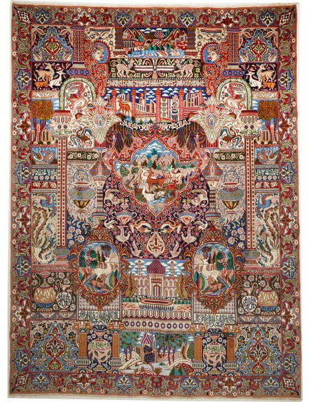Tappeto Kashamr Zirkhaki Persia cm.290x394