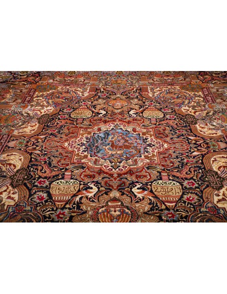 Tappeto Kashamr Zirkhaki Persia cm.298x397