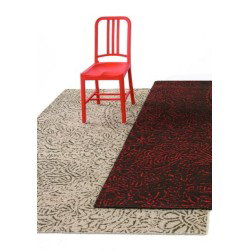 Carpet Antique Nanimarquina red and black