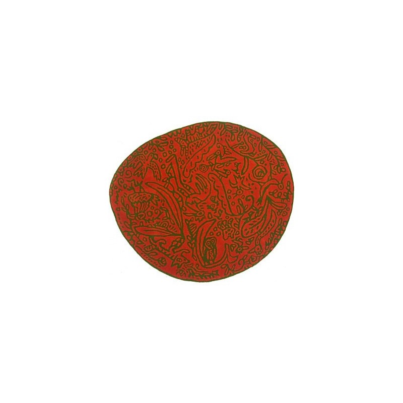 Carpet Bichos Y Flores Nanimarquina orange